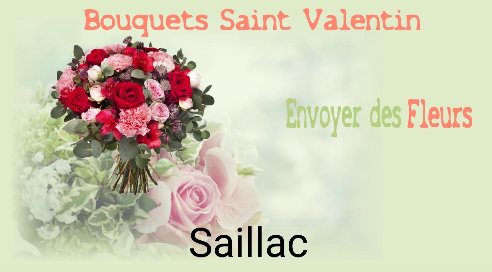Roses de Saint-Valentin livrées à Saillac